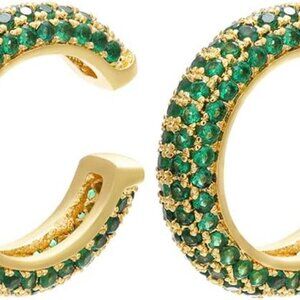 Ear Cuffs for Women - CZ Paved Hoop Conch Cuff Earrings for Men - Sparkle Rhines